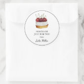 ケーキラベルのためだけの自家製 ラウンドシール (バッグ)