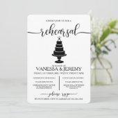 ケーキリハ結婚ーサルディナー招待状 招待状 (スタンド正面)