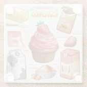 ケーキレシピガラスコースター ガラスコースター (裏面)