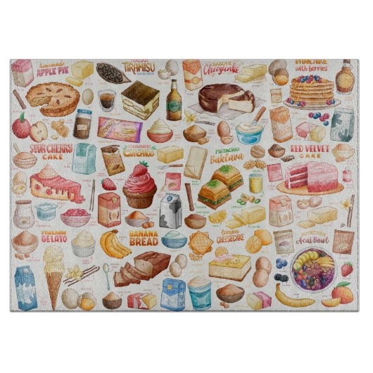 ケーキレシピ切断板 カッティングボード (正面)