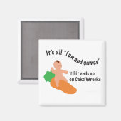 ケーキレッカーおもしろい&ゲームマグネット マグネット (正面/裏面)