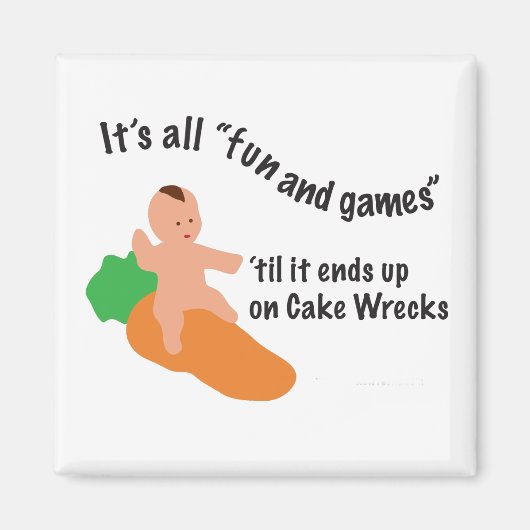 ケーキレッカーおもしろい&ゲームマグネット マグネット (正面)