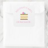 ケーキロゴシール自家製ベーカリーまき スクエアシール (バッグ)