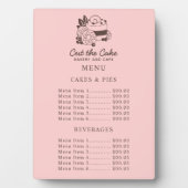 ケーキロゴベーカリーBusiness Priceメニュー フォトプラーク (正面)