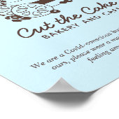 ケーキロゴベーカリーCovid Safety Welcome ポスター (角)