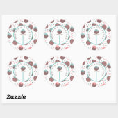 ケーキロポップ・アートのゴ自家製ベーカリーふりかけ ラウンドシール (シート)