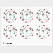 ケーキロポップ・アートのゴ自家製ベーカリーふりかけ ラウンドシール (シート)