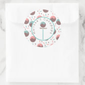 ケーキロポップ・アートのゴ自家製ベーカリーふりかけ ラウンドシール (バッグ)