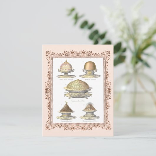 ケーキヴィンテージ料理学校卒業 招待状 (スタンド正面)