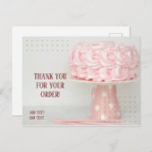 ケーキ事業にありがとう ポストカード (正面/裏面)