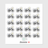 ケーキ付きかわいいバイク誕生日リマインダープランナー シール (シート)