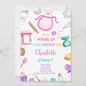 ケーキ作りパーティーのご案内 招待状 (正面)