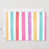 ケーキ作り写真招待状 招待状 (裏面)