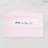 ケーキ入り水彩練結婚り料理人 名刺 (裏面)