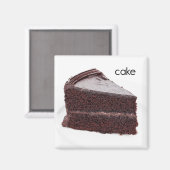 ケーキ冷蔵庫磁石 マグネット (正面/裏面)