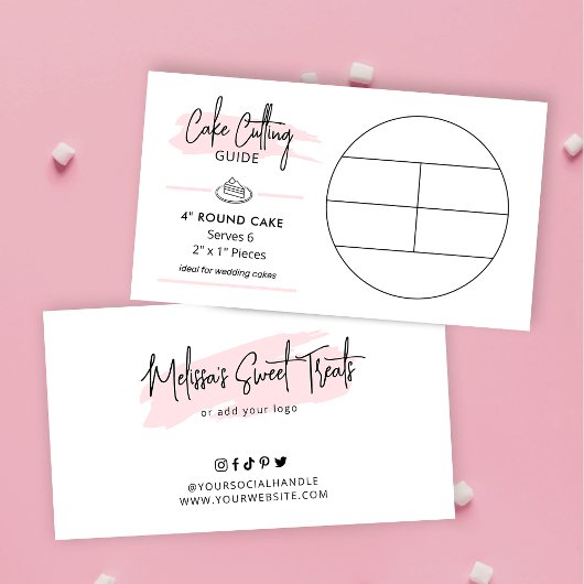ケーキ切りガイド4"丸い結婚ケーキの部分 エンクロージャーカード