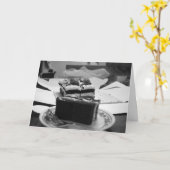 ケーキ切れベルト誕生日カード カード (黄色い花)