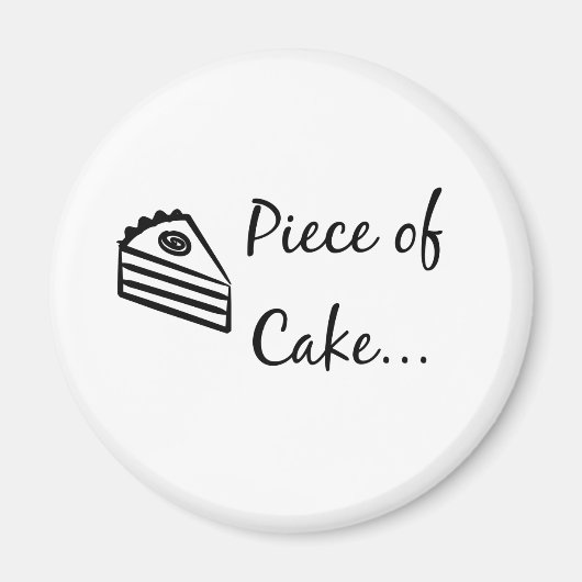 ケーキ切れ マグネット (正面)