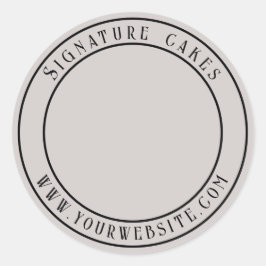 ケーキ包装シール ラウンドシール