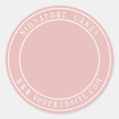 ケーキ包装シール ラウンドシール (正面)