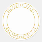 ケーキ包装シール ラウンドシール (正面)