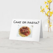 ****ケーキ又はパスタ***誕生日カード カード (黄色い花)