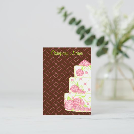 ケーキ名刺 名刺 (スタンド正面)