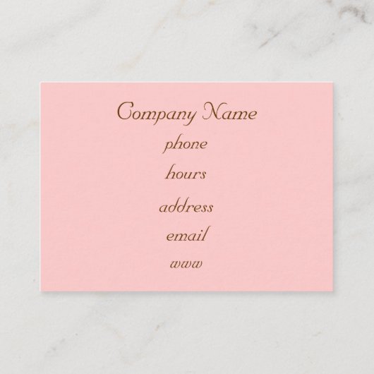 ケーキ名刺 名刺 (裏面)