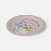 ケーキ夏40歳の誕生日 ペーパープレート (アングル)