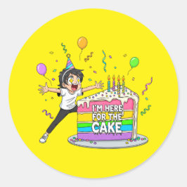 ケーキ好き – かわいい誕生日プレゼント ラウンドシール