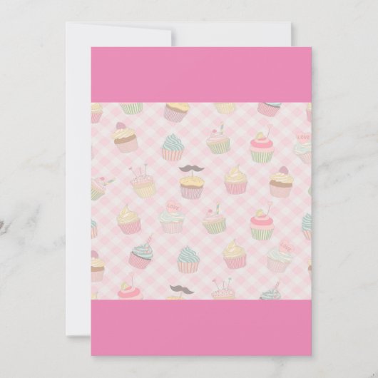 ケーキ好き 招待状 (正面)