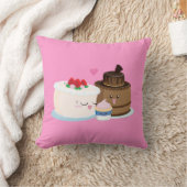 ケーキ家族 クッション (ブランケット)