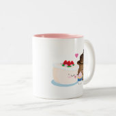 ケーキ家族 ツートーンマグカップ (正面右)