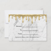 ケーキ専門店 ゴールドドリップアイシング パティシエ 大理石 (裏面)