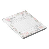 ケーキ屋さんのミキサー注文フォーム 花 ノートパッド (アングル)