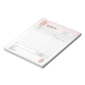 ケーキ屋さん用ミキサー注文フォーム請求書メモ帳 ノートパッド (回転)