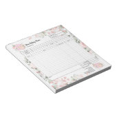 ケーキ屋さん用ミキサー注文フォーム 花 ノートパッド (アングル)