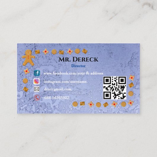 ケーキ工場 名刺 (裏面)