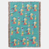 ケーキ模様 スローブランケット (正面縦)