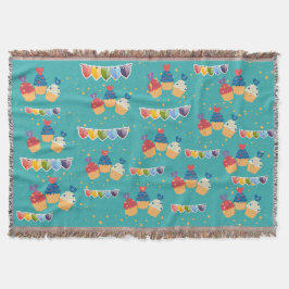 ケーキ模様 スローブランケット