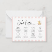 ケーキ気にベーカリーサンキューカード ノートカード (正面)