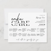 ケーキ気に指示ミニマルサンキューカード サンキューカード (正面)