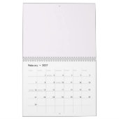 ケーキ水彩事業 カレンダー (2月 2027)