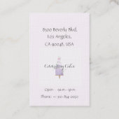 ケーキ水彩名刺 名刺 (裏面)