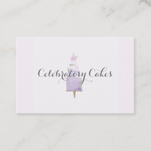 ケーキ水彩名刺 名刺 (正面)