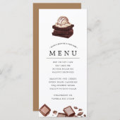 ケーキ焼き |テーマ付きメニュー メニュー (正面/裏面)