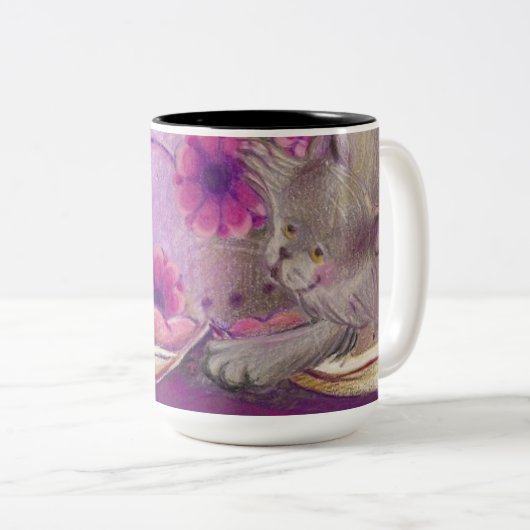 ケーキ猫のコレクション/マグ ツートーンマグカップ (正面右)