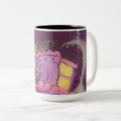 ケーキ猫のマグ ツートーンマグカップ (正面右)