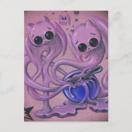 ケーキ生地のポストカード ポストカード (正面)