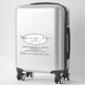 ケーキ用泡立て器 サークルロゴ ベーカリービジネスカー  シール (スーツケース)